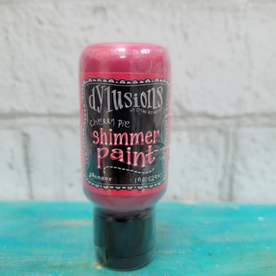 Dylusions Shimmer Paint Cherry Pie